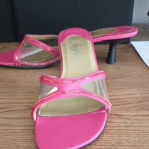 Elegant Pink Heeled Sandals